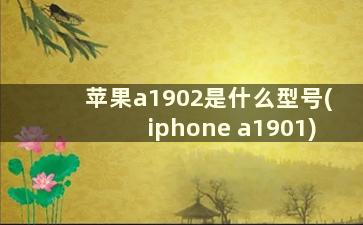 苹果a1902是什么型号(iphone a1901)